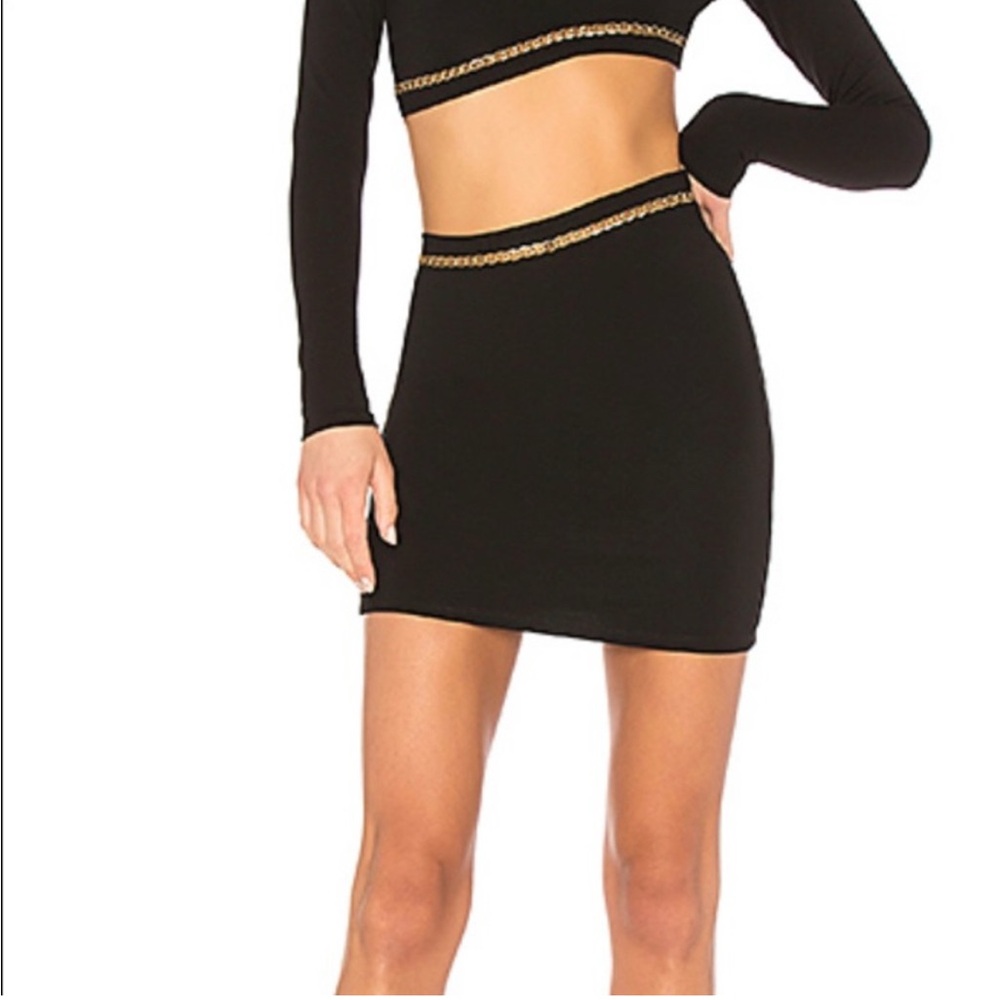 Gorgeous h:ours black mini skirt, size Medium, NWOT, from Revolve